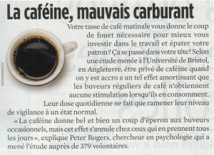 La Caféine, Mauvais Carburant