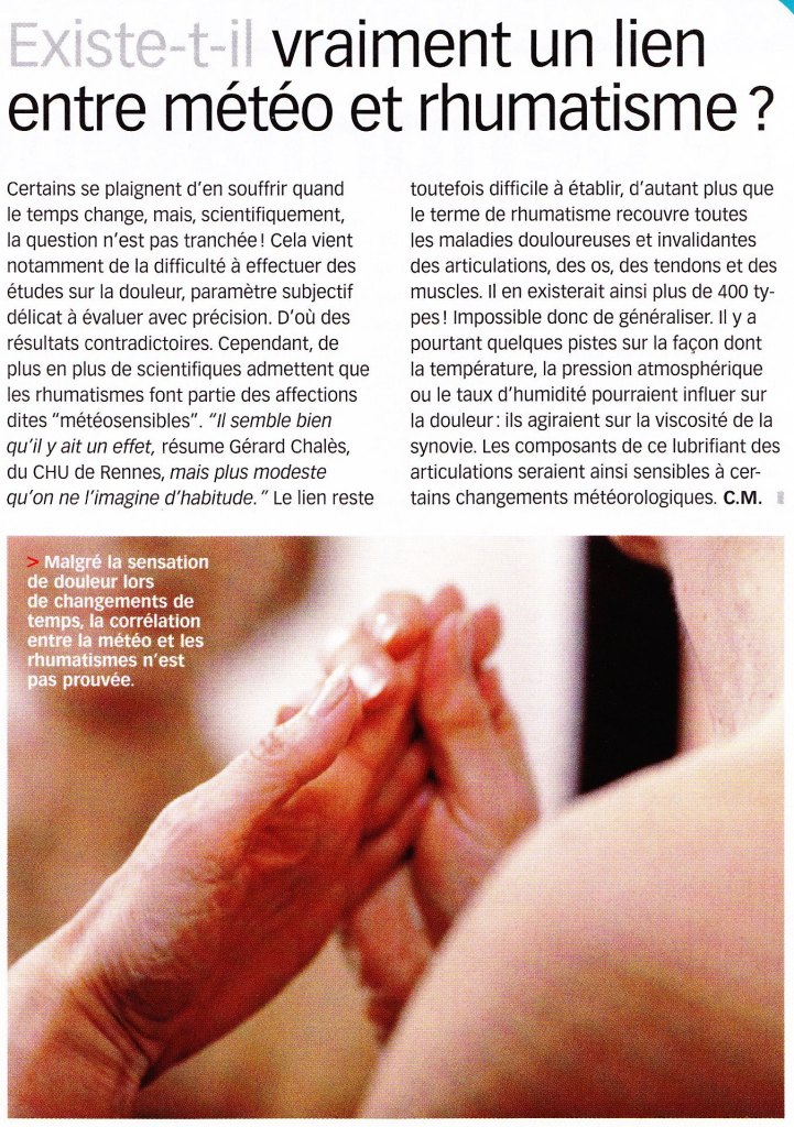 Météo & Rhumatisme